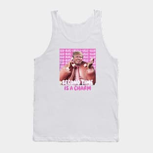 Second Time Is A Charm President trump, Original Design Make America Great 2024 Tank Top